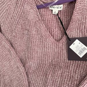 Ava and Viv Lilac Sweater